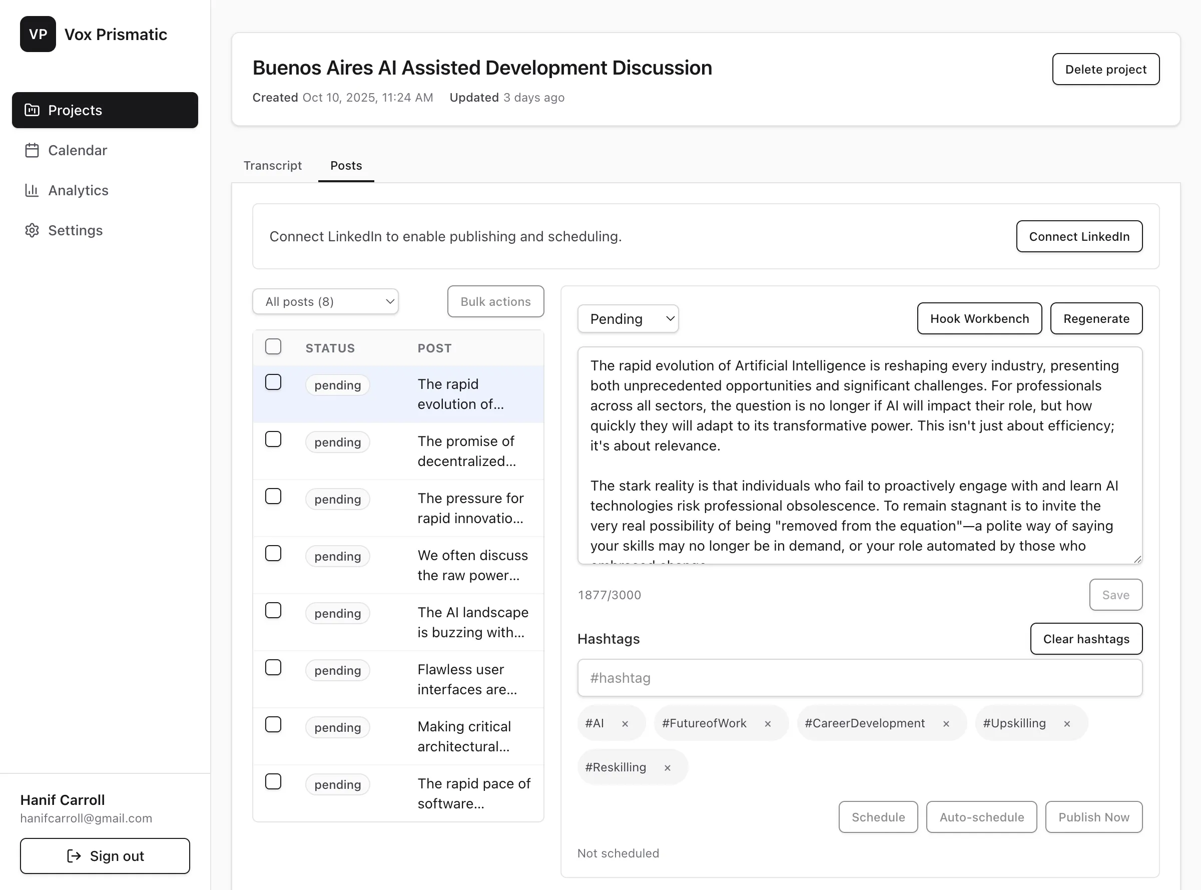 AI Content Transformation Platform project visual